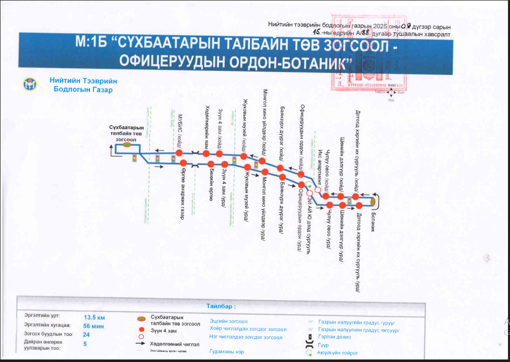 Нийтийн тээврийн М:1Б чиглэл Ботаник хүртэл сунгагдлаа: Шинэ маршрут 9-р сарын 17-ноос! Нийтийн тээврийн М:1Б чиглэл Ботаник хүртэл сунгагдлаа: Шинэ маршрут 9-р сарын 17-ноос!