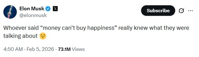 Илон Маск: Мөнгө надад аз жаргал авчирсангүй 6 Илон Маск: Мөнгө надад аз жаргал авчирсангүй