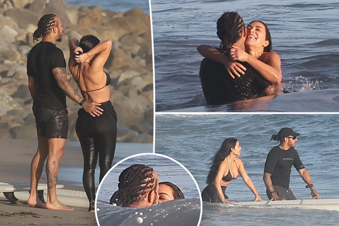 Льюис Хамилтон Ким Кардашиан нар Малибугийн далай эрэг дээр болзжээ